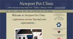Desktop Screenshot of newportpetclinic.com